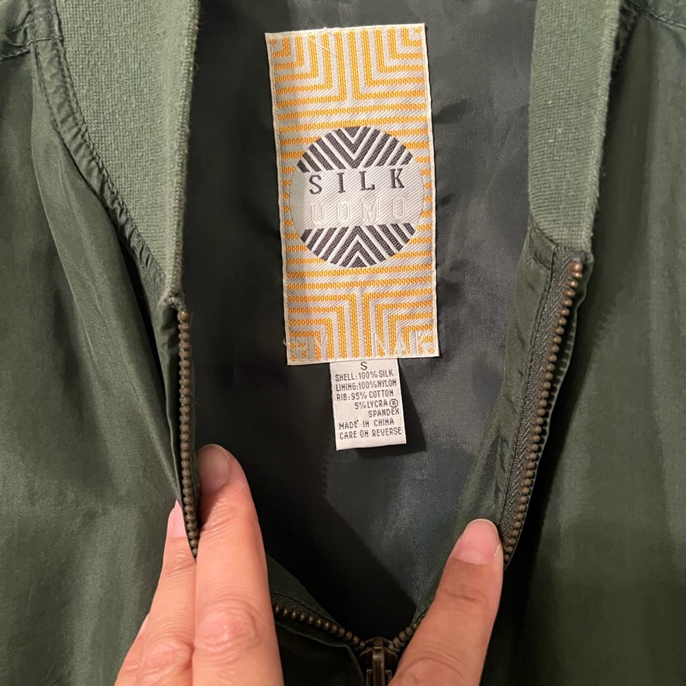 Vintage Silk 1980’s Uomo bomber Jacket